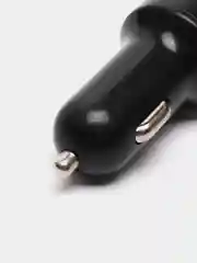 Черный автомобильное зарядное устройство 2USB с дисплеем