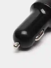 Черный автомобильное зарядное устройство 2USB с дисплеем