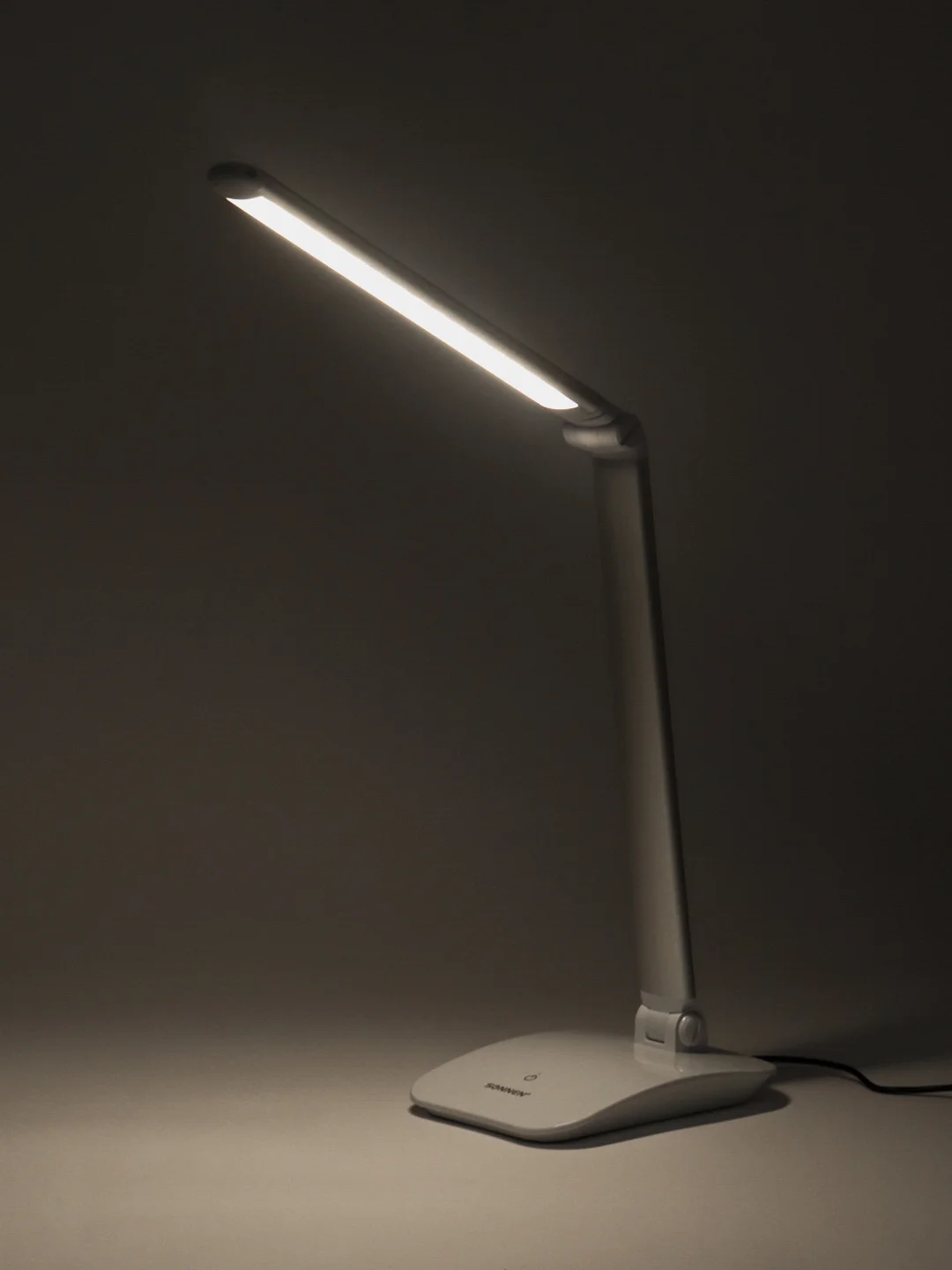 Настольная лампа светильник SONNEN PH-3607, на подставке, LED, 9 Вт, метал, серый, 236686