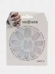Молочный набор накладных ногтей для дизайна