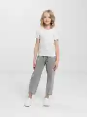 Футболка детская унисекс, белая, 100% хлопок