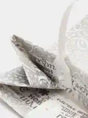 Серебряный пакет подарочный/Мягкий пластик/Оригинальный,прочный пакет на каждый день
