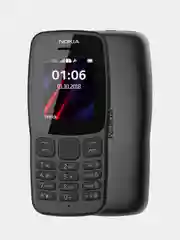 Черный кнопочный телефон Nokia 106, 2 сим-карты
