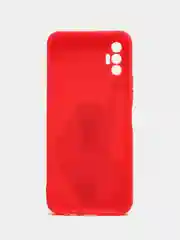 Алый чехол силиконовый с принтом и защитой камеры для Tecno Spark 8P