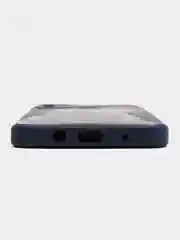 Синий меланж чехол силиконовый с принтом и защитой камеры для Infinix Hot 10 Play / Infinix Hot 11 Play