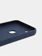 Синий меланж чехол силиконовый с принтом и защитой камеры для Infinix Hot 10 Play / Infinix Hot 11 Play