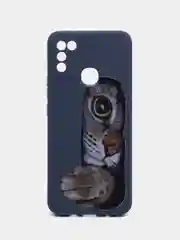 Зеленый чехол силиконовый с принтом и защитой камеры для Infinix Hot 10 Play / Infinix Hot 11 Play