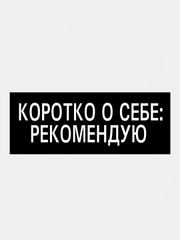 Термотрансфер, термонаклейка на одежду, надпись, цитата