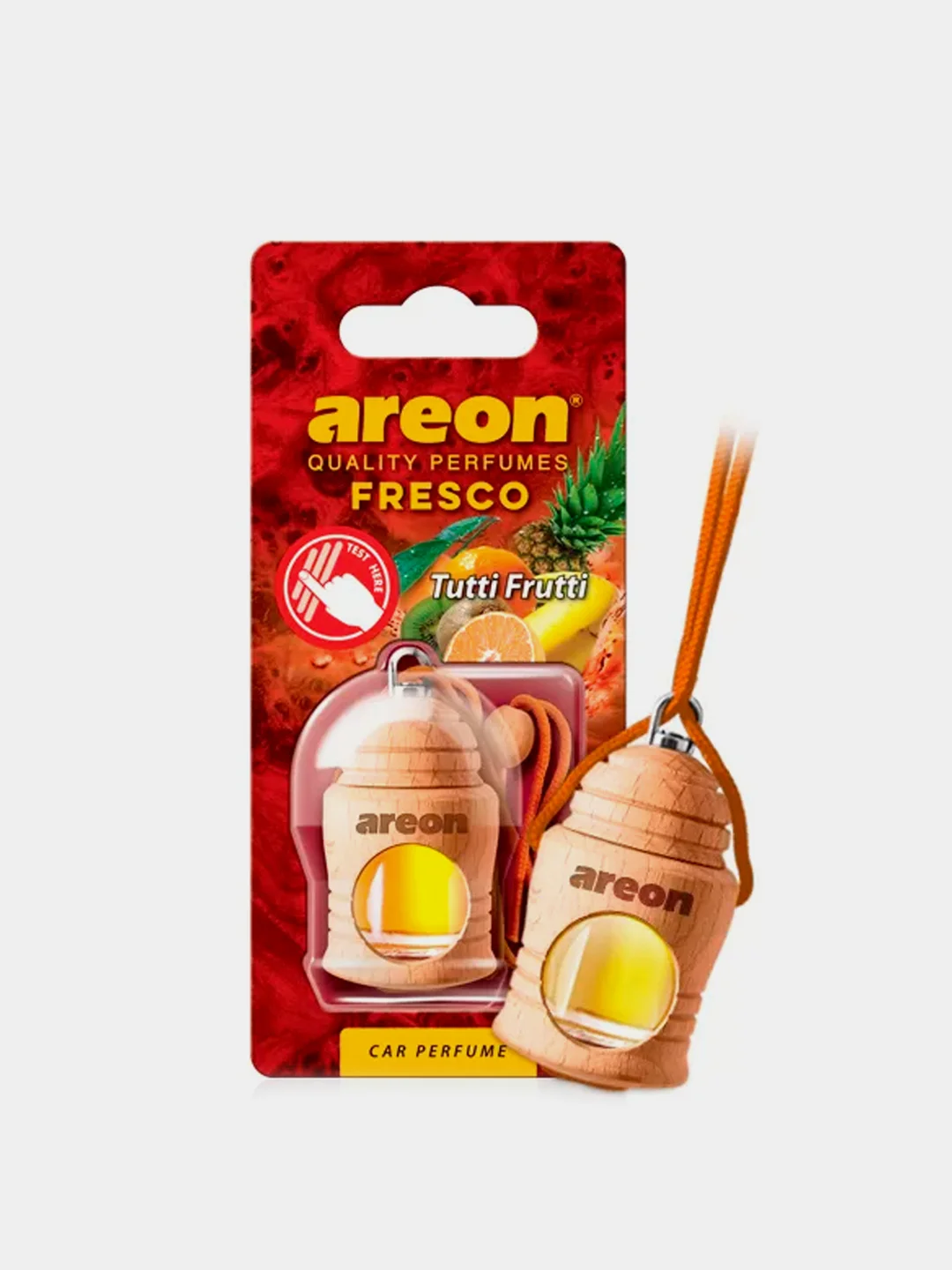 Ароматизатор для автомобиля AREON FRESCO, деревянная бутылочка