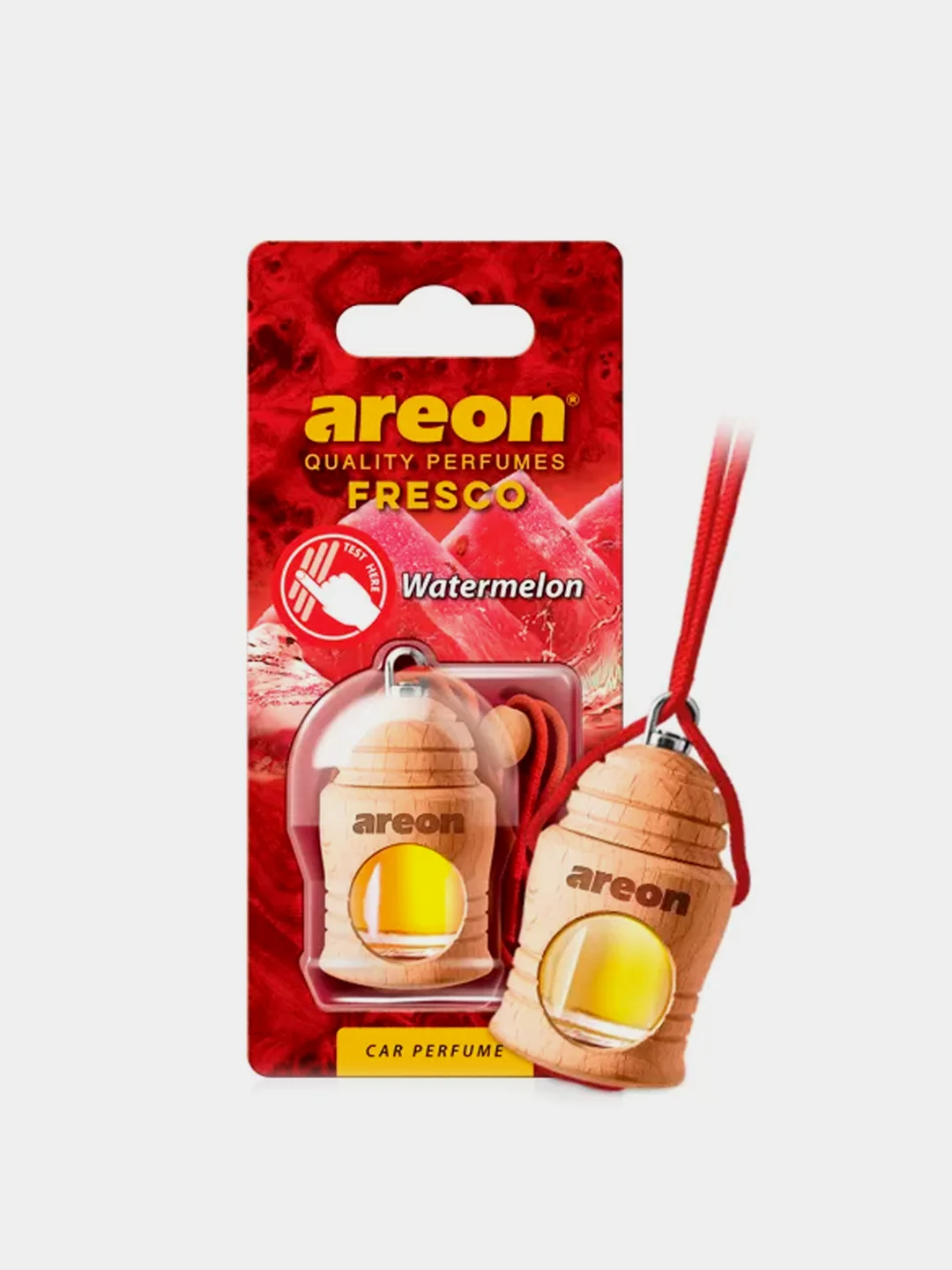 Ароматизатор для автомобиля AREON FRESCO, деревянная бутылочка