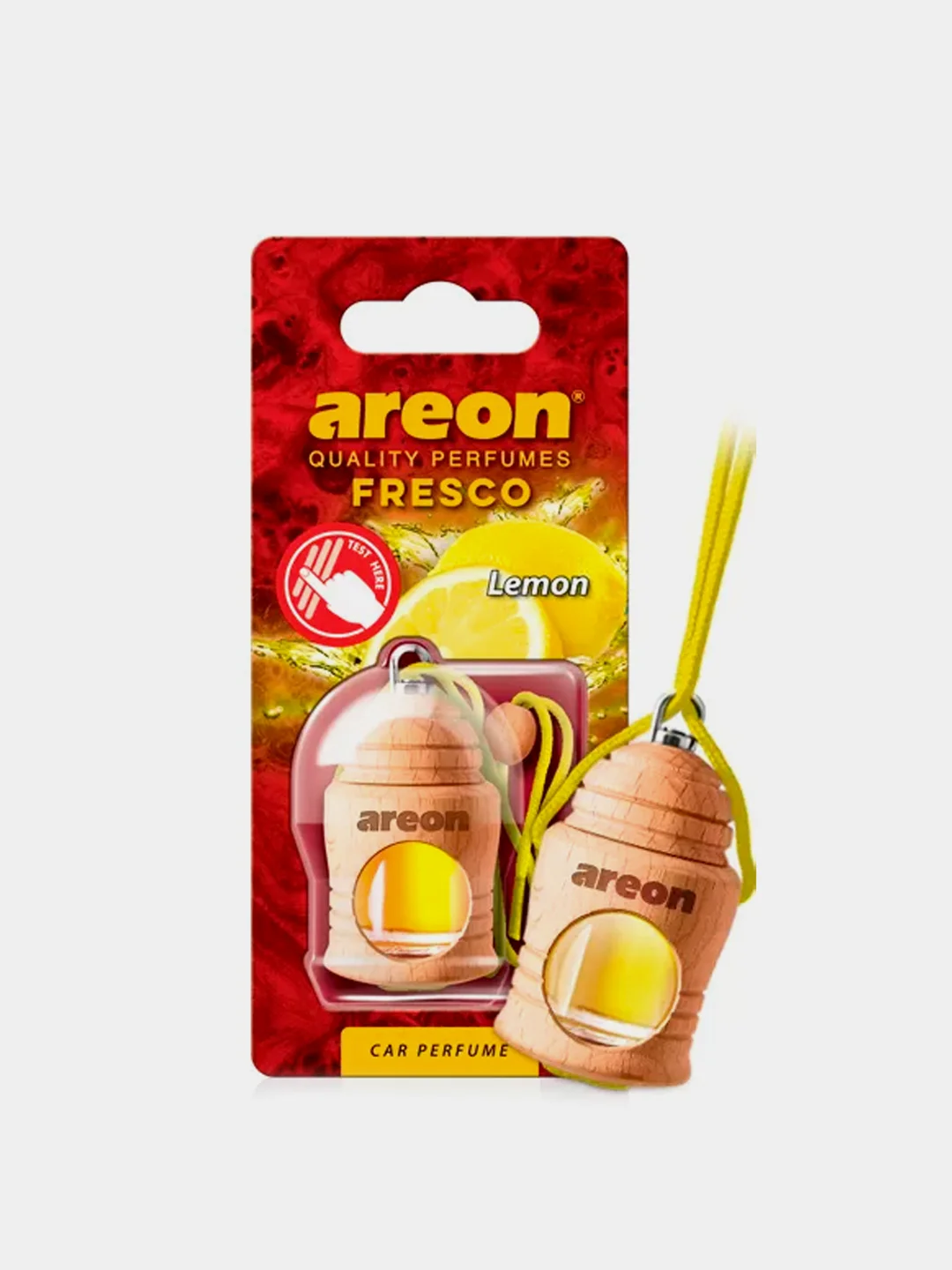 Ароматизатор для автомобиля AREON FRESCO, деревянная бутылочка