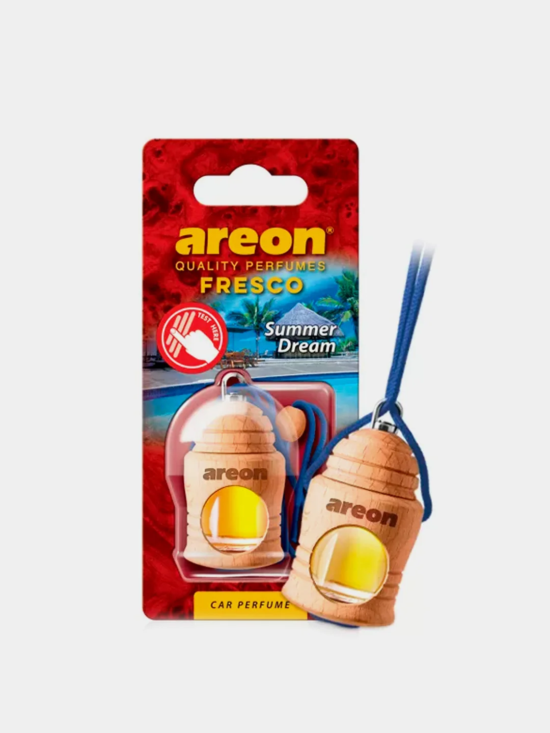 Ароматизатор для автомобиля AREON FRESCO, деревянная бутылочка