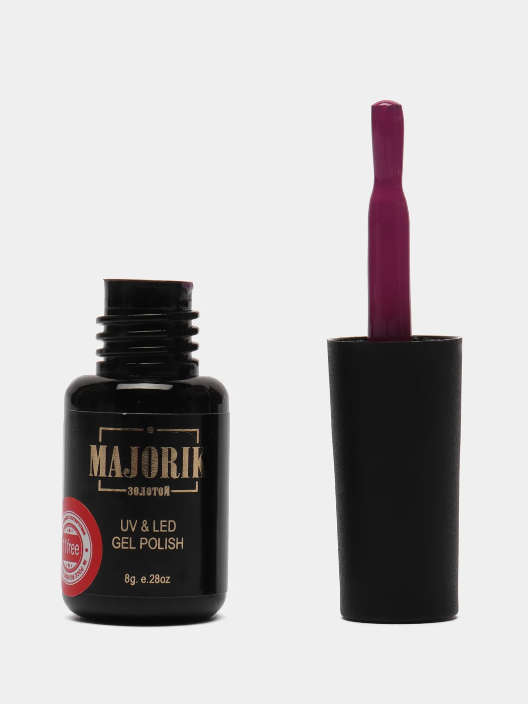 Фиолетовый гель-лак для ногтей Majorik Coler 15 "Фиолетовый аметист", 8 г