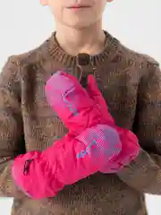 Розовый краги варежки детские, теплые, непромокаемые, 6-8 лет