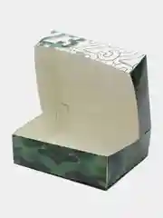 Зелёный хаки коробка подарочная новогодняя