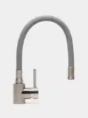 Серый смеситель для кухни Frap F40990, нержавеющая сталь, гибкий излив