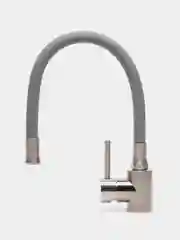 Серый смеситель для кухни Frap F40990, нержавеющая сталь, гибкий излив