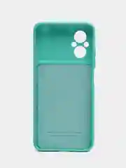 Бирюзовый чехол Silicone Cover для Xiaomi Poco M5, для Сяоми Поко М5 силиконовый