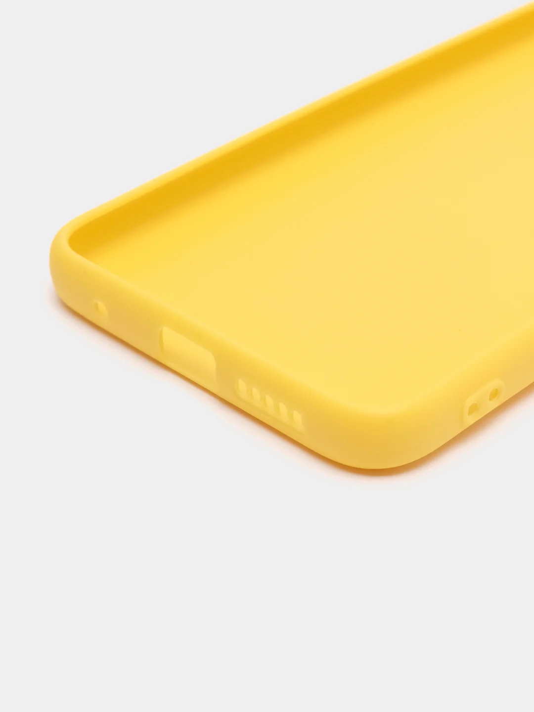 Желтый чехол для Xiaomi Redmi Note 11, 11S силиконовый  BROSCORP матовый тонкий с защитой камер