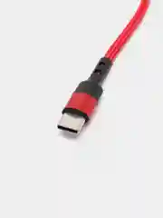 Красный кабель type С ROSCO для быстрой зарядки телефона 3.0 USB-C 1 м-2 м на iPhone / Android