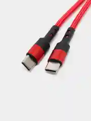 Красный кабель type С ROSCO для быстрой зарядки телефона 3.0 USB-C 1 м-2 м на iPhone / Android