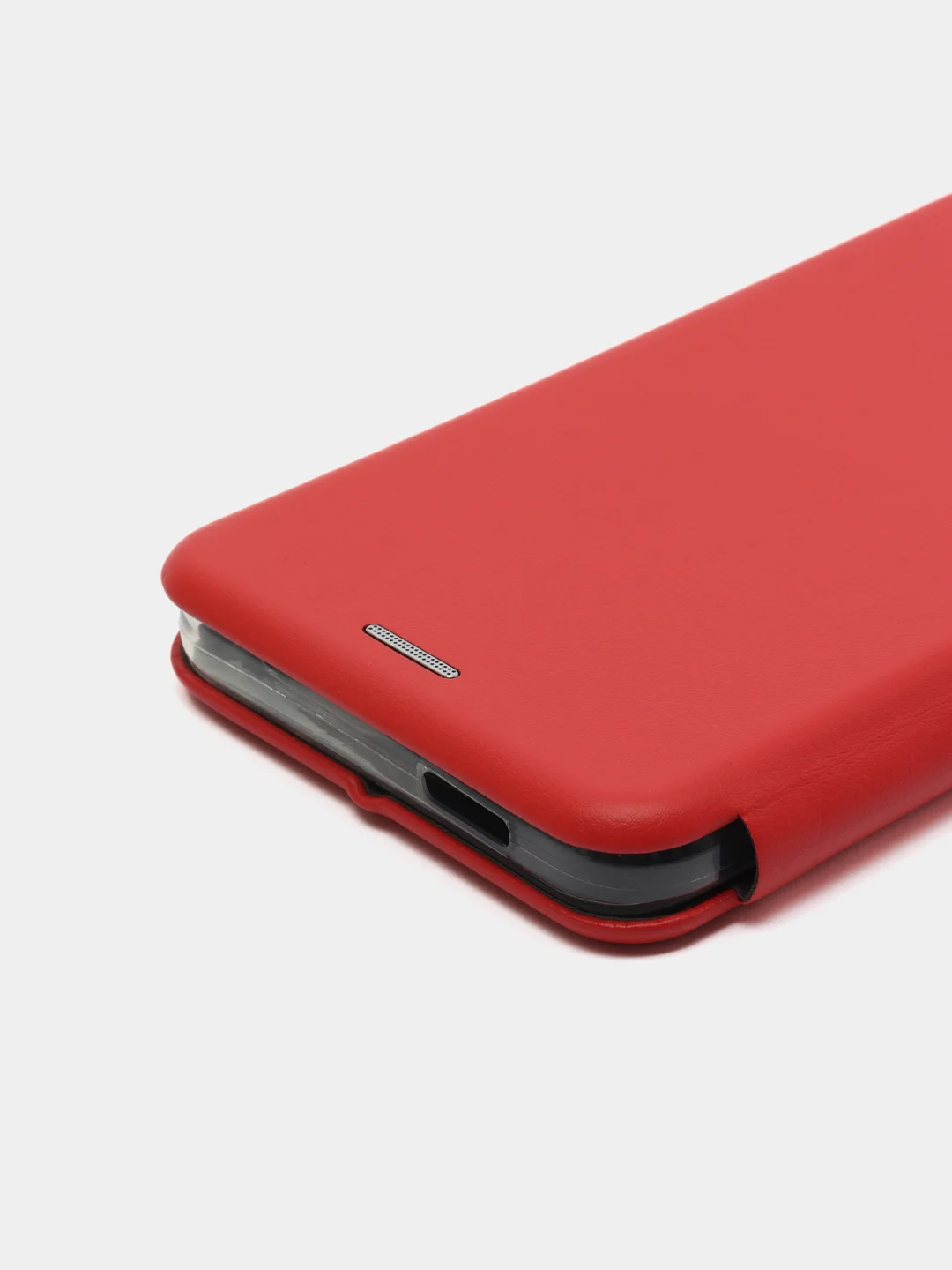 Красный чехол-книжка с визитницей для Xiaomi Redmi A1+, полная защита телефона
