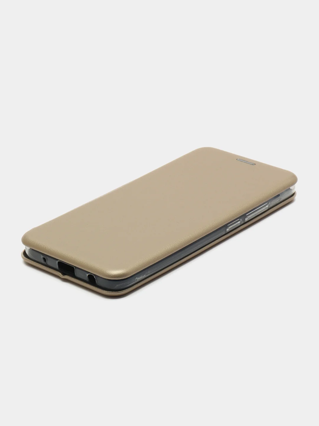 Золотой чехол-книжка с визитницей для Xiaomi Redmi A1+, полная защита телефона