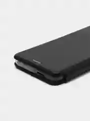 Черный чехол-книжка с визитницей для Xiaomi Redmi A1+, полная защита телефона