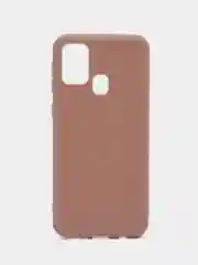 Шоколадный чехол силиконовый для Samsung Galaxy M31 (Самсунг Галакси М31), цветной, матовый