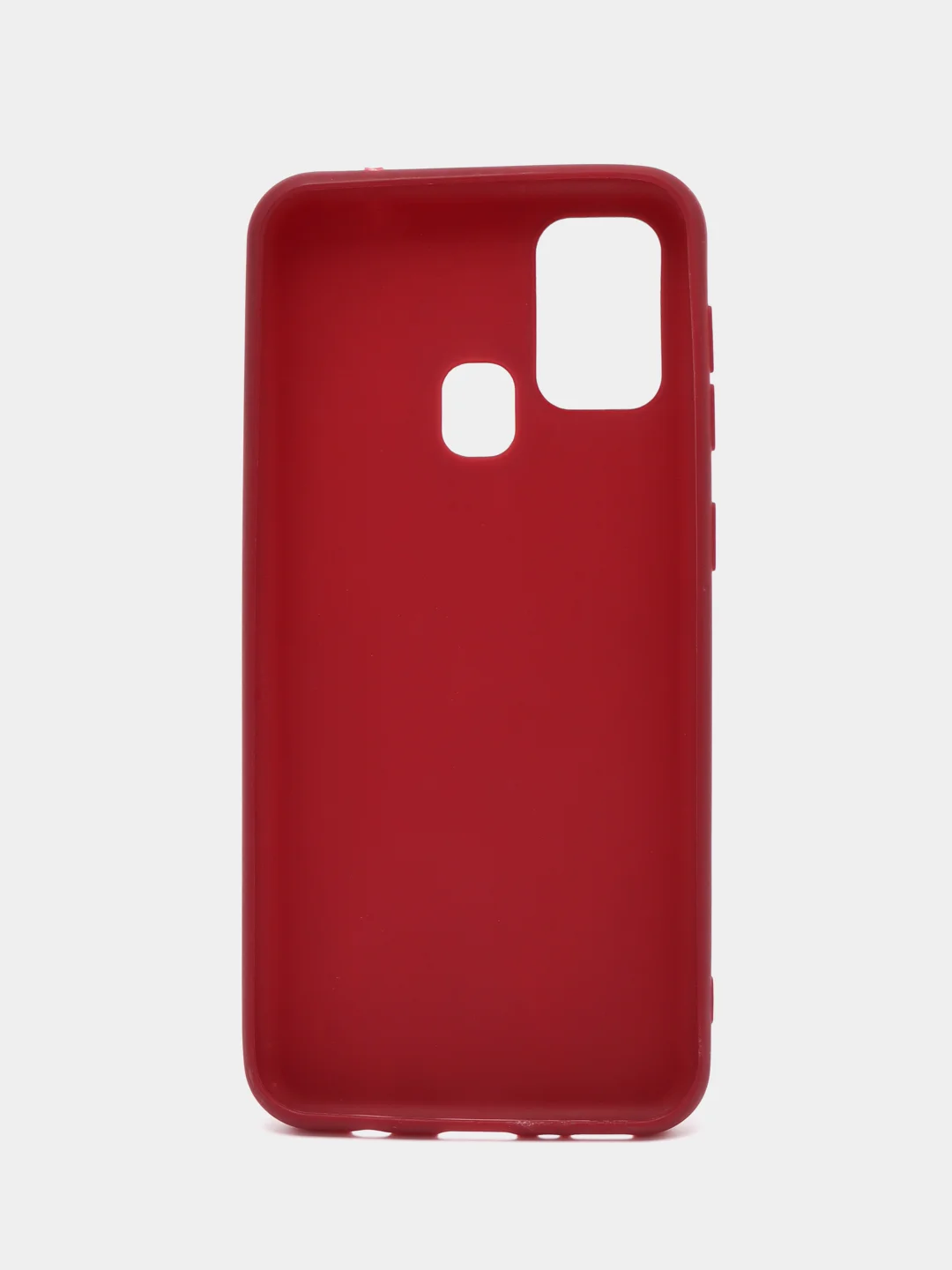 Бордовый чехол силиконовый для Samsung Galaxy M31 (Самсунг Галакси М31), цветной, матовый