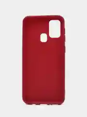 Бордовый чехол силиконовый для Samsung Galaxy M31 (Самсунг Галакси М31), цветной, матовый