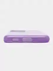 Фиолетовый чехол Samsung Galaxy S21 Ultra, Самсунг Галакси С21 Ультра, блестящий, сияющий