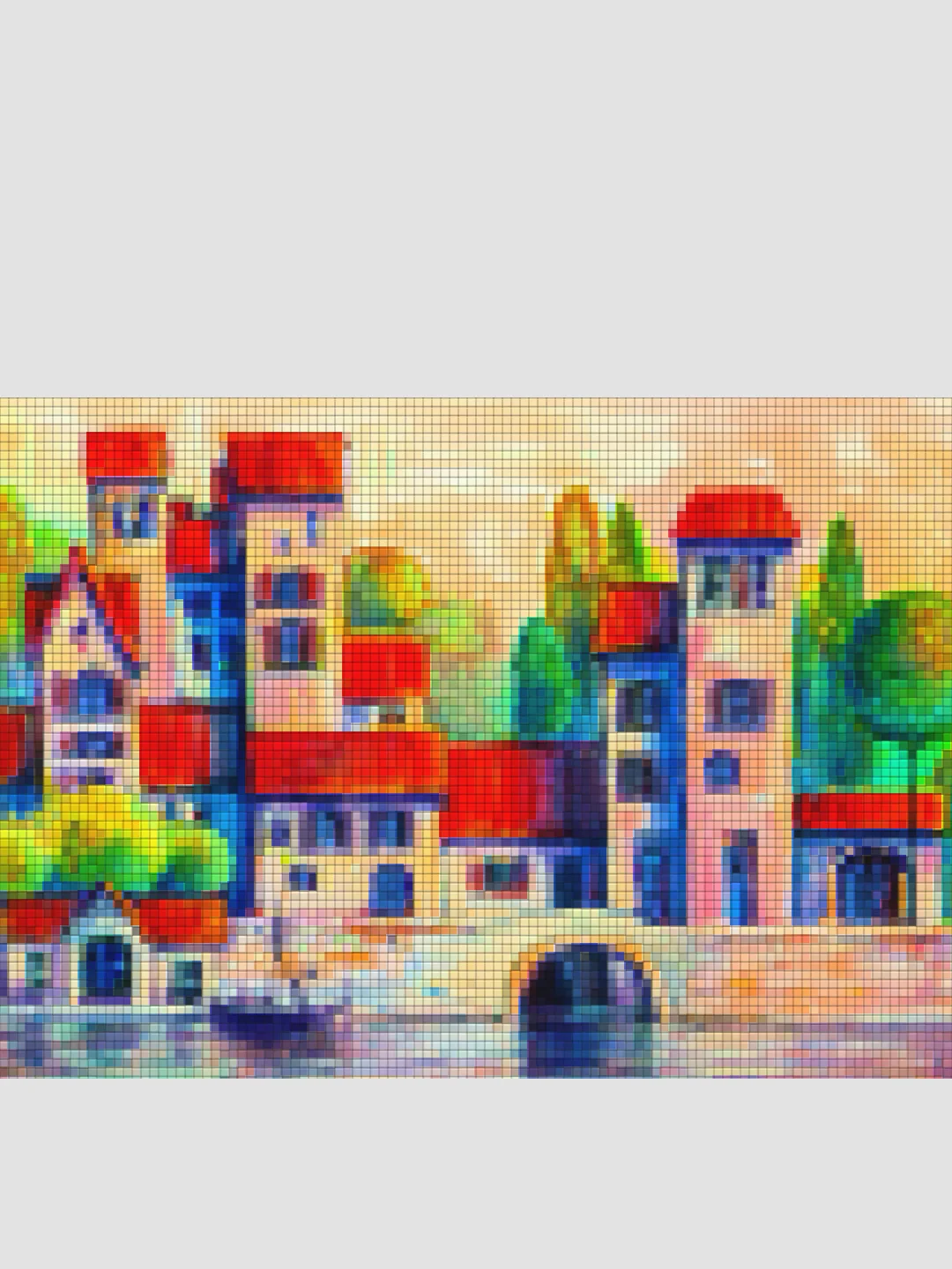 Алый алмазная мозайка, 30х40 см