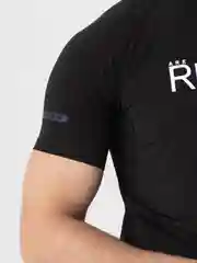Черный футболка мужская спортивная, компрессионная