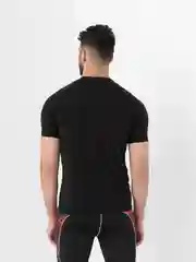 Черный футболка мужская спортивная, компрессионная