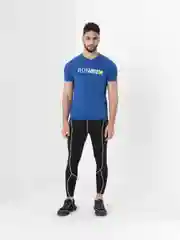 Синий футболка мужская спортивная, компрессионная