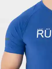 Синий футболка мужская спортивная, компрессионная