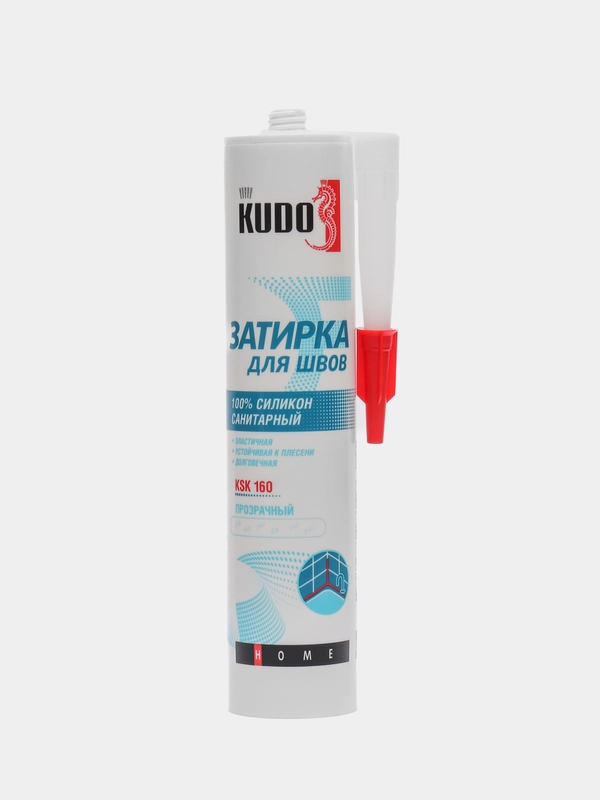 Герметик затирка для швов KUDO HOME силиконовый санитарный, 8 цветов