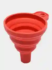 Красный воронка складная, силиконовая