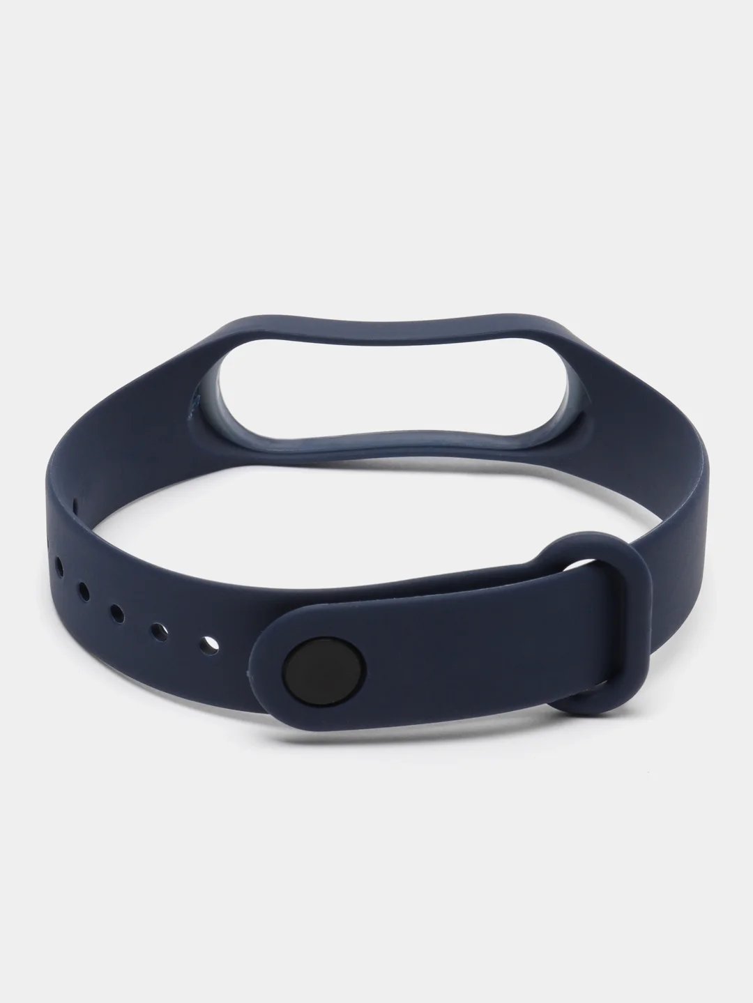 Темно-синий силиконовый ремешок Xiaomi Mi Band 3, Mi Band 4 (Сяоми Ми Бэнд 3, Ми Бэнд 4)