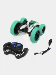 Бирюзовый машинка-перевертыш 360 Stunt Car, радиоуправляемая