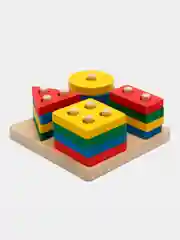 Геометрические фигурки - развивающая деревянная игрушка, сортер, монтессори