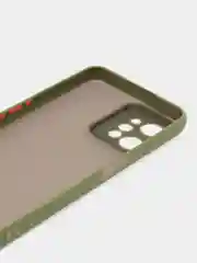 Лесной зеленый чехол пластиковый для Realme C31 / Реалми С31 матовый, с цветными кнопками