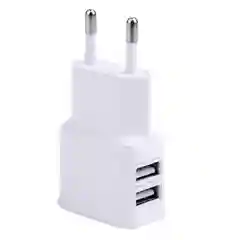 Белый зарядное устройство, сетевое, с 2USB портами
