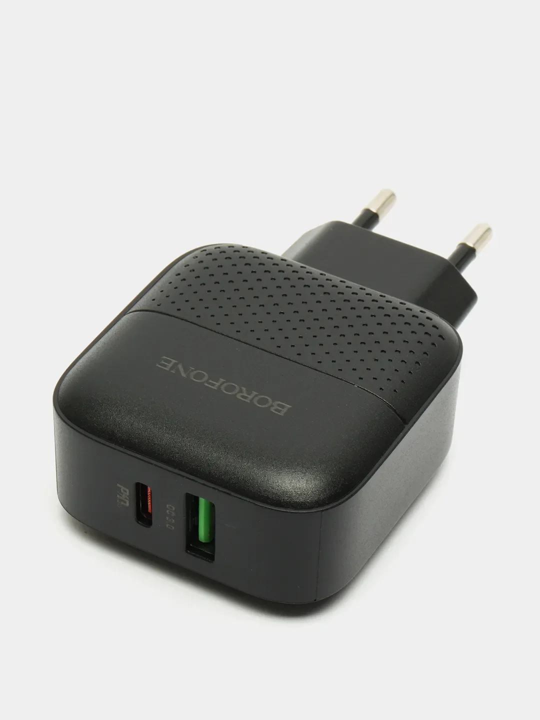 Черный зарядное устройство BOROFONE BA46A, USB, Type-C, быстрая зарядка 3.0, 3 A, 18W