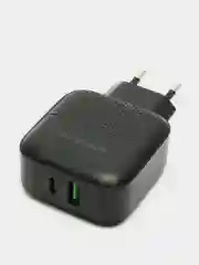 Черный зарядное устройство BOROFONE BA46A, USB, Type-C, быстрая зарядка 3.0, 3 A, 18W