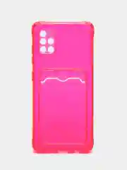 Чехол с карманом для iPhone 11, Samsung A12, A51, A52, iPhone, цветной, с защитой камеры