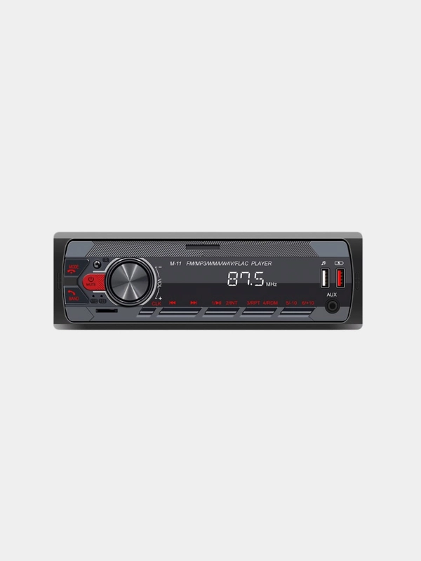 Автомагнитола с подключением по Bluetooth, USB, AUX, 12В, 1 DIN