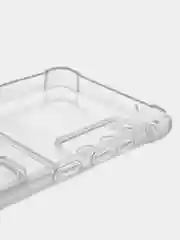 Прозрачный чехол противоударный ROSCO для Samsung Galaxy S20 FE, силиконовый, с карманом для карт