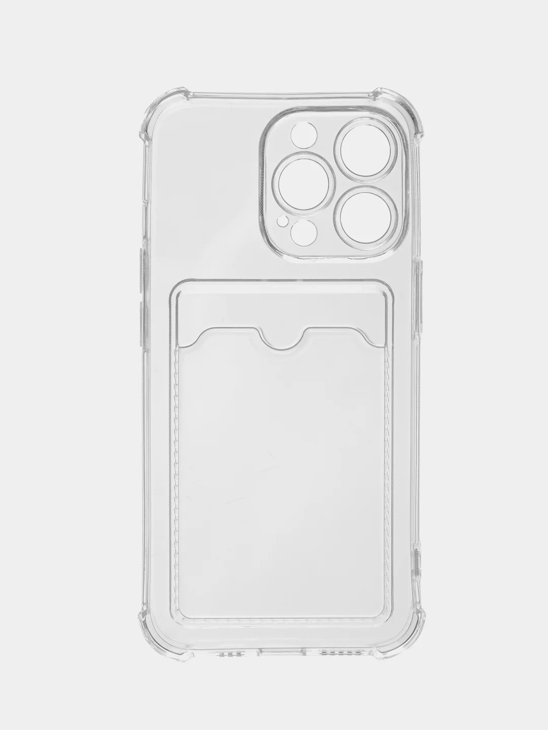 Белый противоударный чехол для Apple iPhone 13 Pro силиконовый BROSCORP с усиленными углами